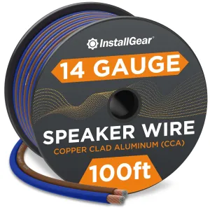 14 Gauge Speaker Wire 100 Ft Cable, 14 Awg Speaker Wire Cable, True Spec Soft