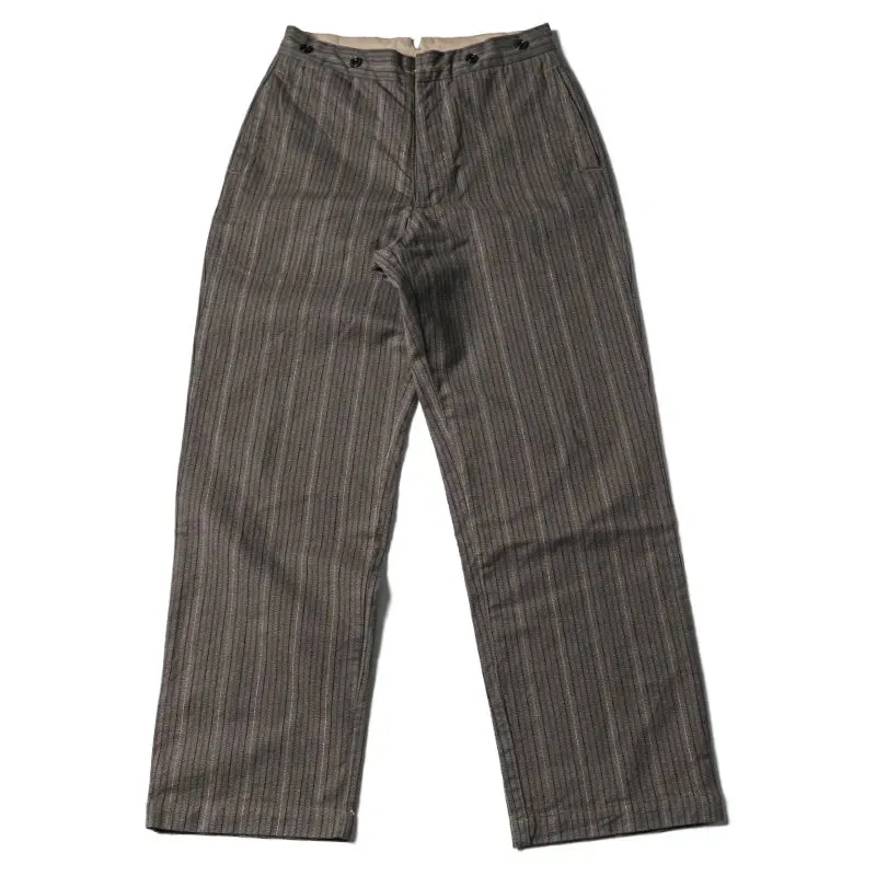 1920s Pinstripes Working Class Pants - Vintage Gentlemen Suit Trousers