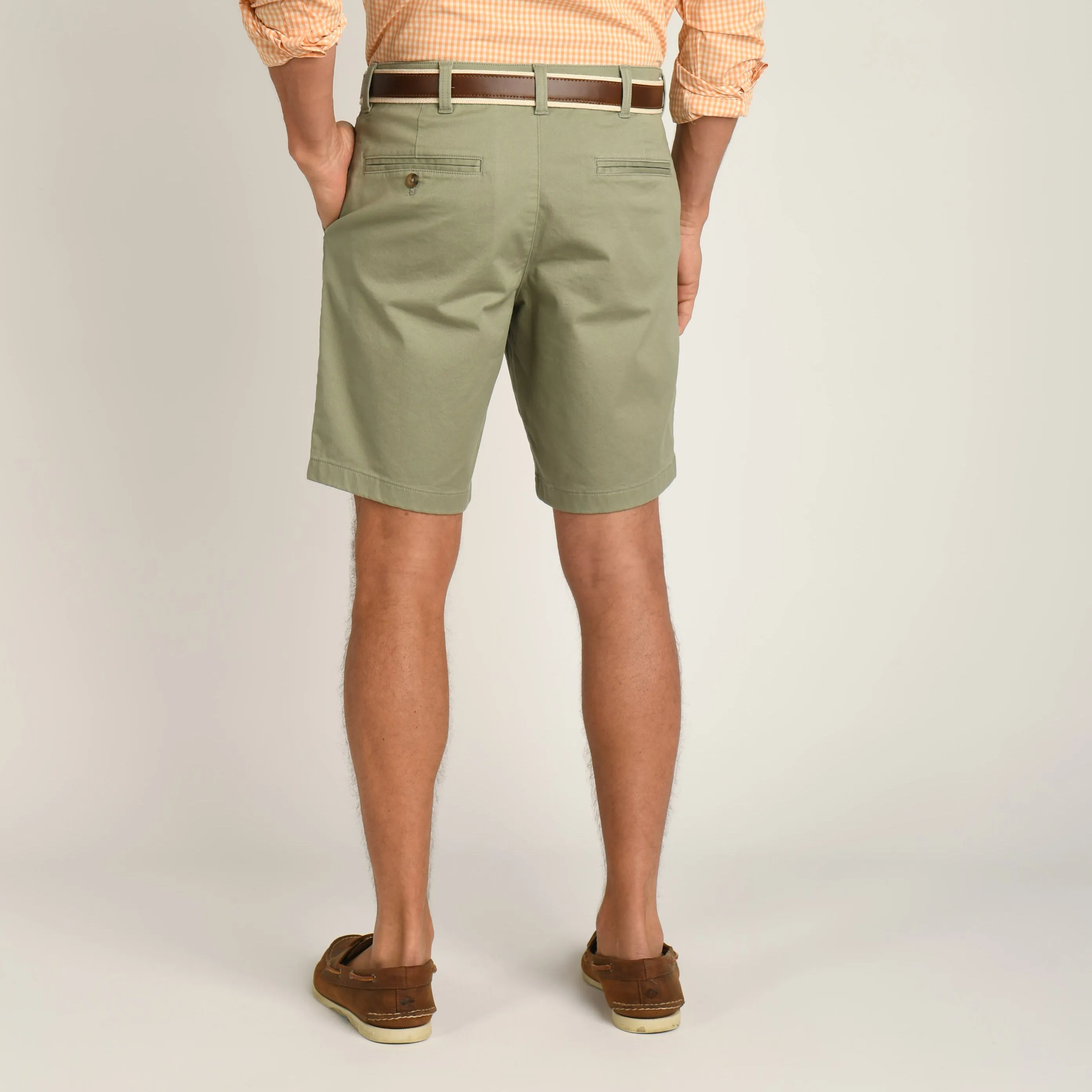 9" Gold School Chino Short - Shadow Green