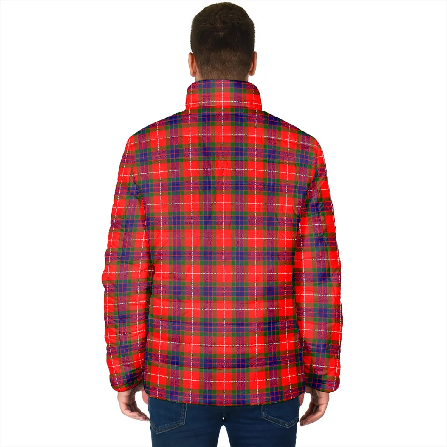 Abernethy Tartan Padded Jacket with Family Crest