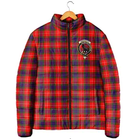 Abernethy Tartan Padded Jacket with Family Crest