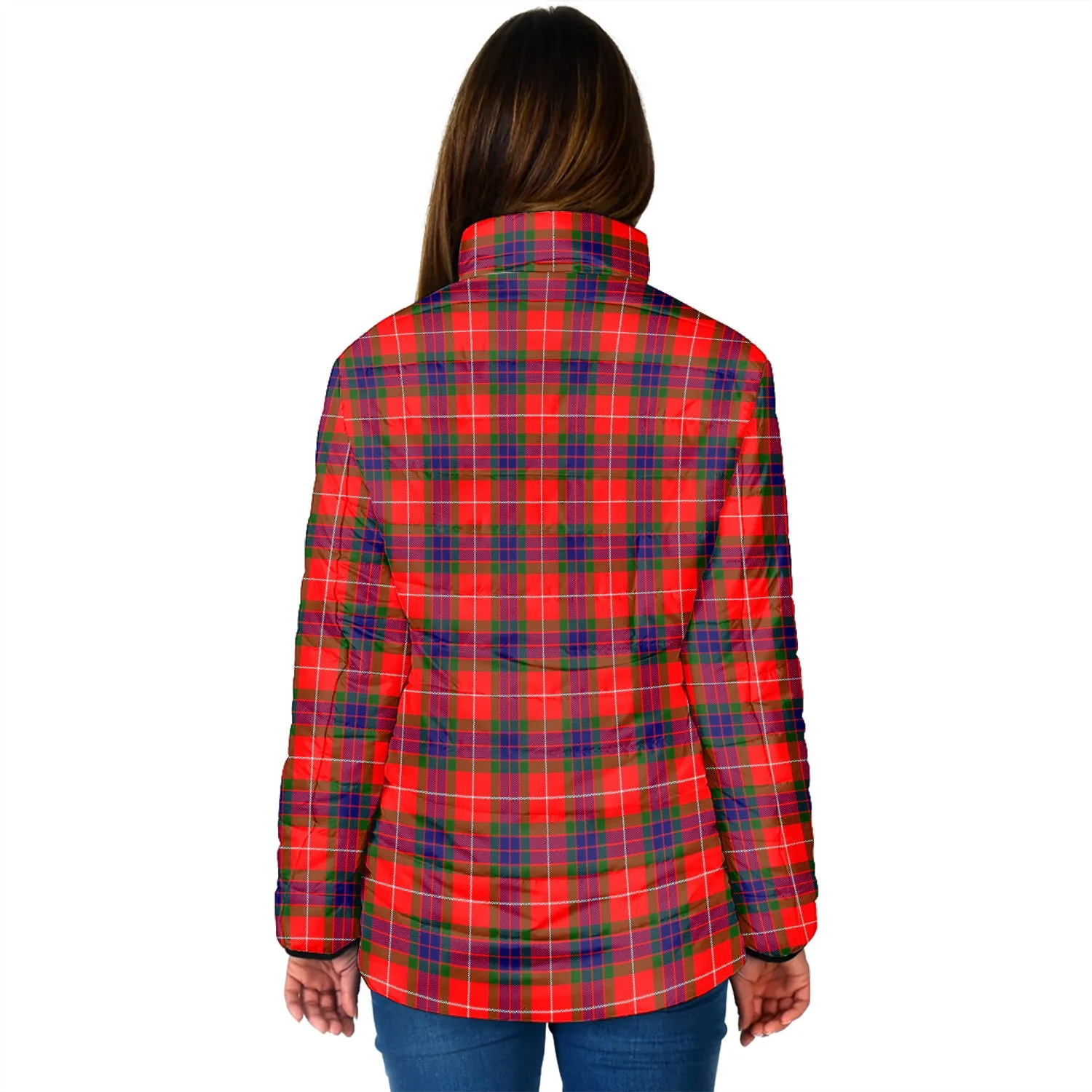 Abernethy Tartan Padded Jacket with Family Crest