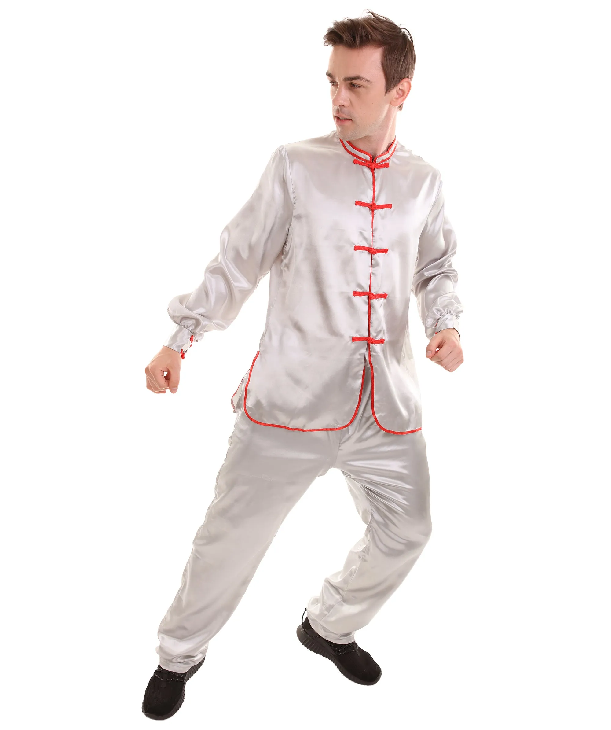 Adult Men's Chinese Traditional Kung Fu Costume | Multiple Color Options Cosplay Costume