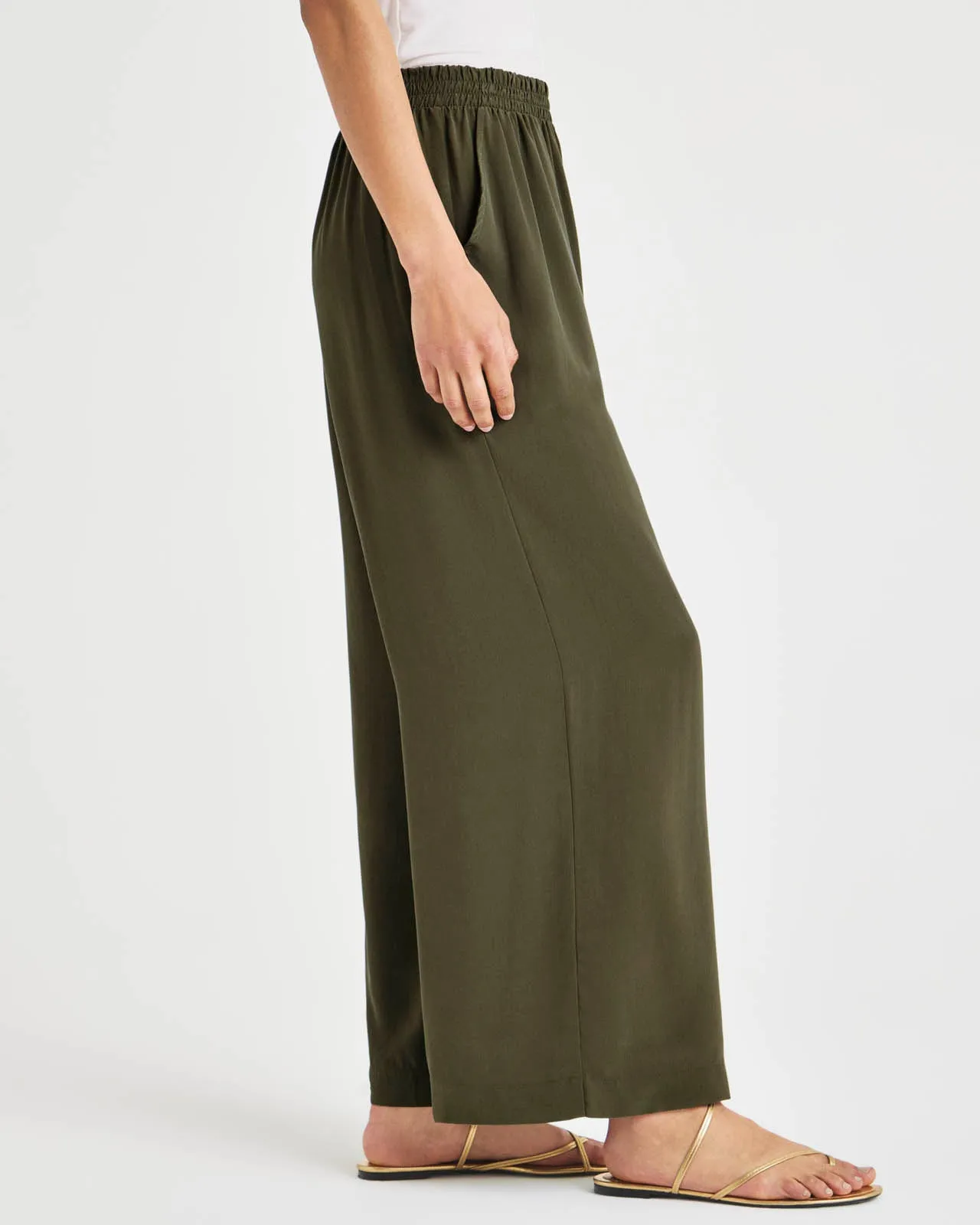 Alessandra Silk Wide Leg Pant