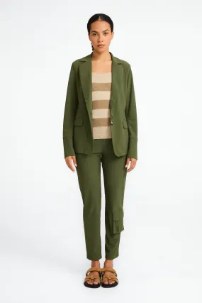 Amsterdam structure tech jersey blazer | Oliva green