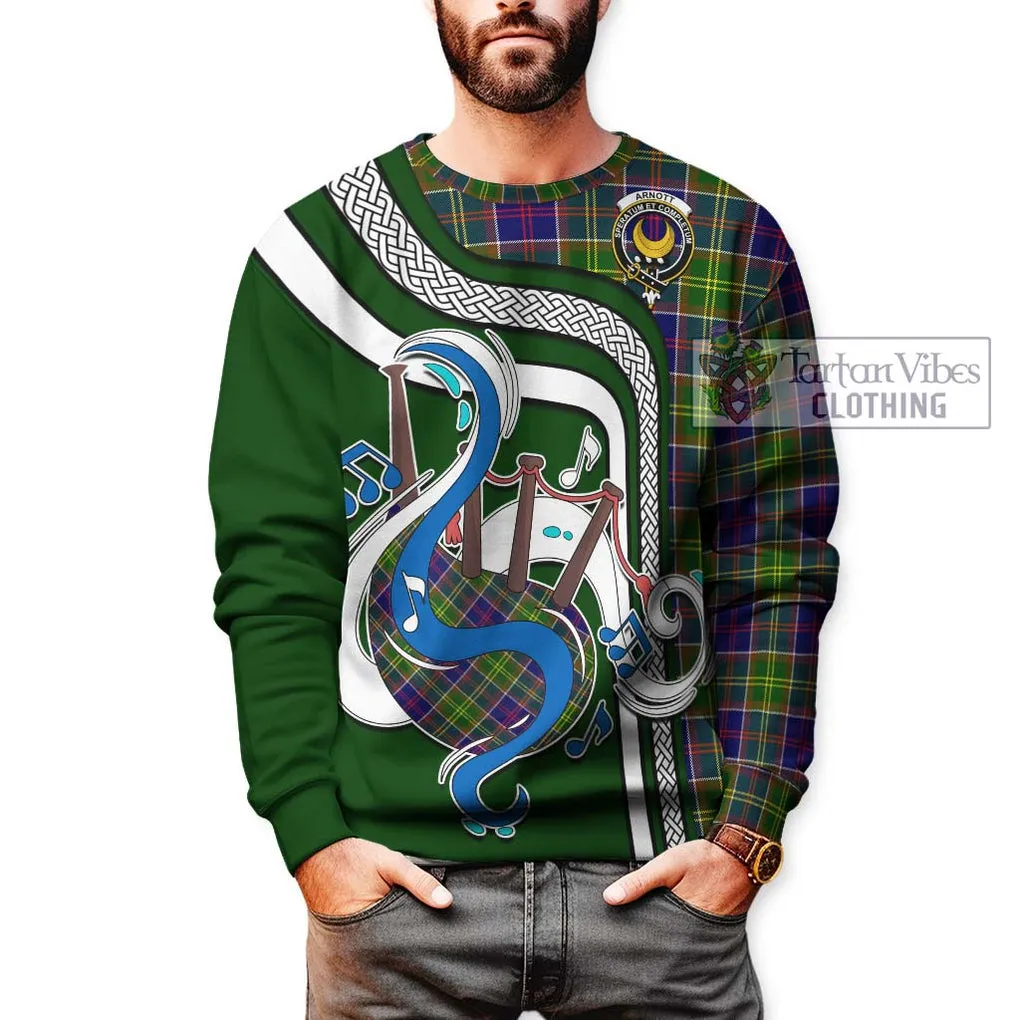 Arnott Tartan Sweatshirt with Epic Bagpipe Style