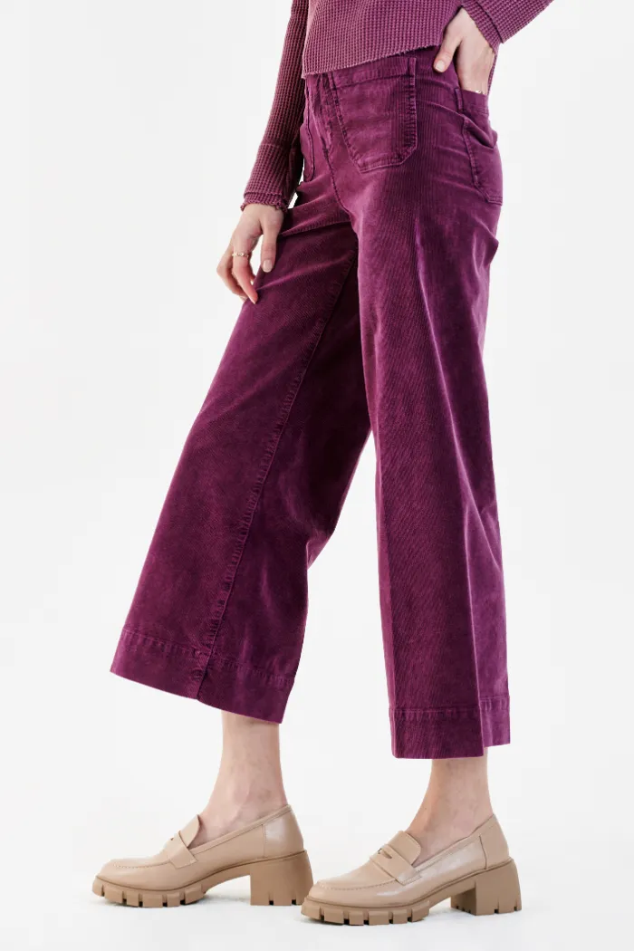 Audrey Super High Rise Cropped Wide Leg Pants