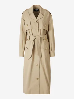 Balmain Belted Trench Coat