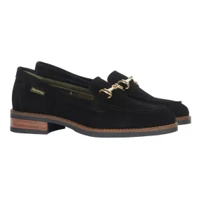 Barbour Chatsworth Ladies Loafers - Black Suede