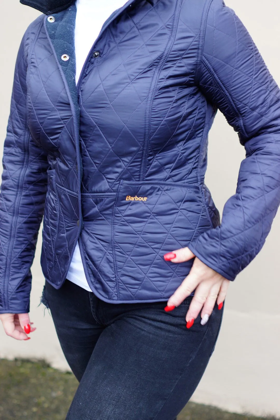 Barbour Ladies Liddesdale Polarquilt Jacket in Navy LQU0363NY91