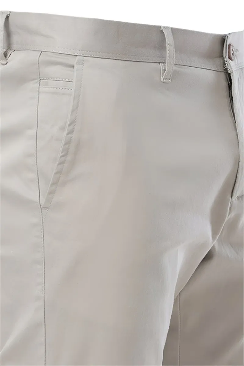 Basic Chino - Light Gray Trouser For Men | Ariser