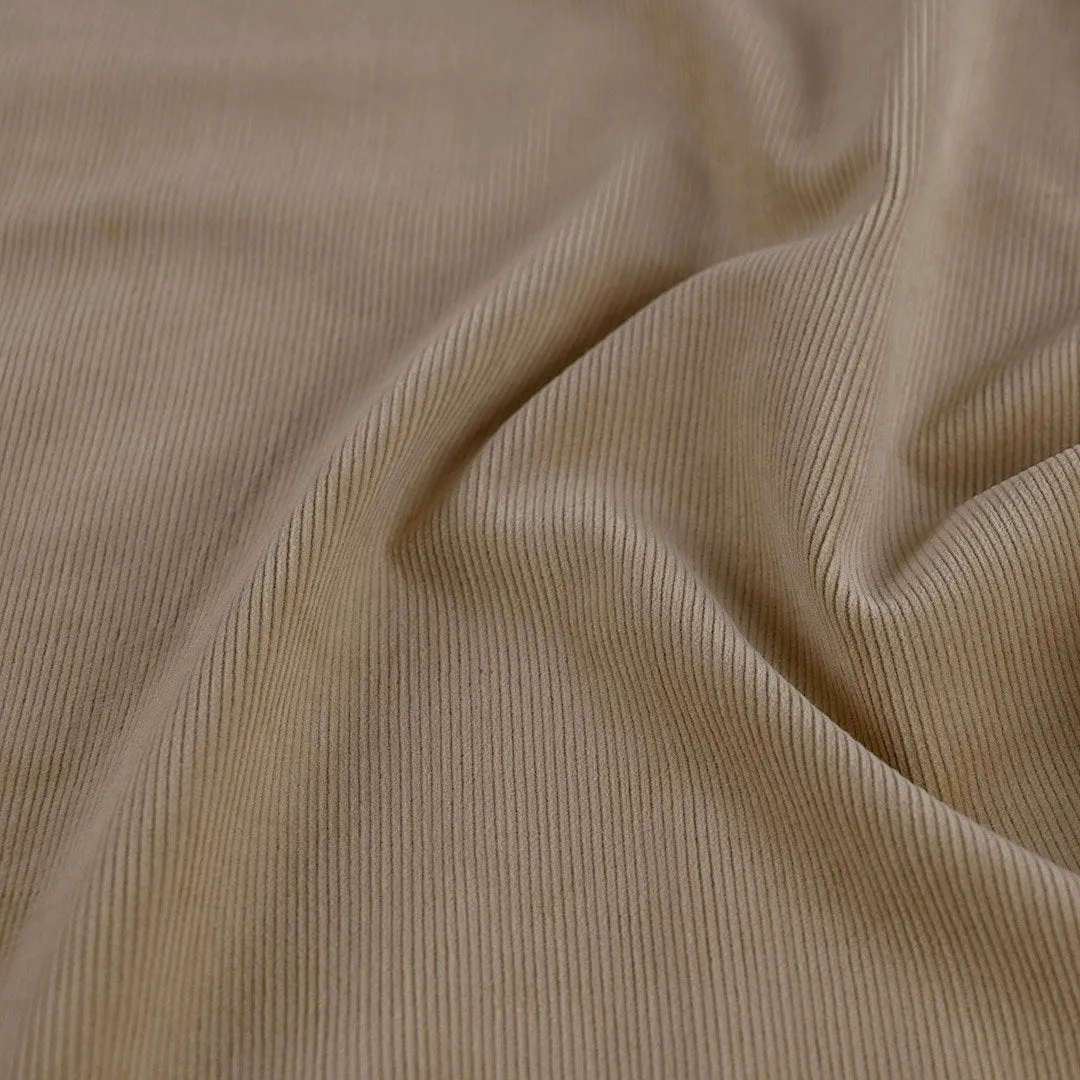 Beige Corduroy Fabric 99847