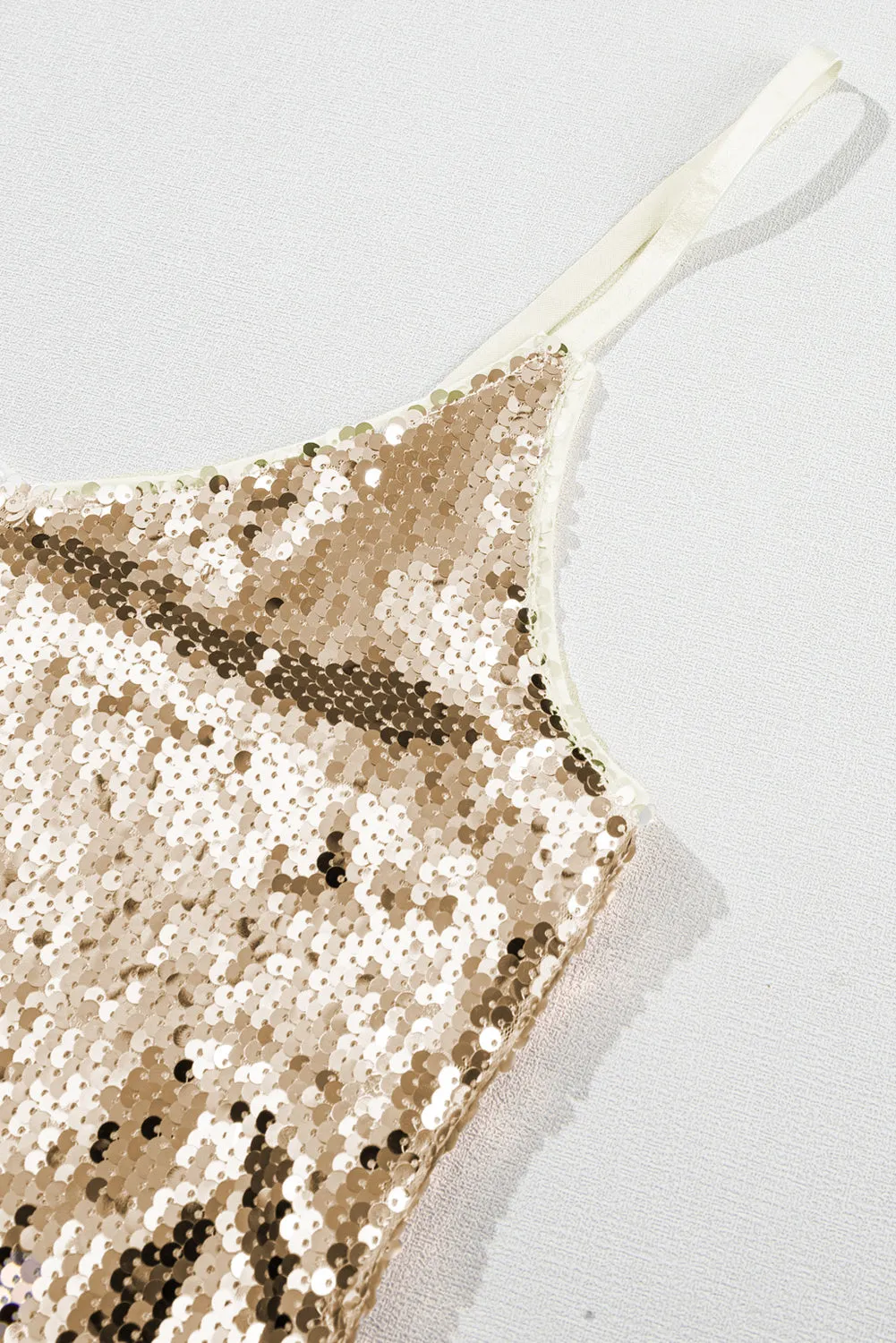 Beige Sequin Camisole