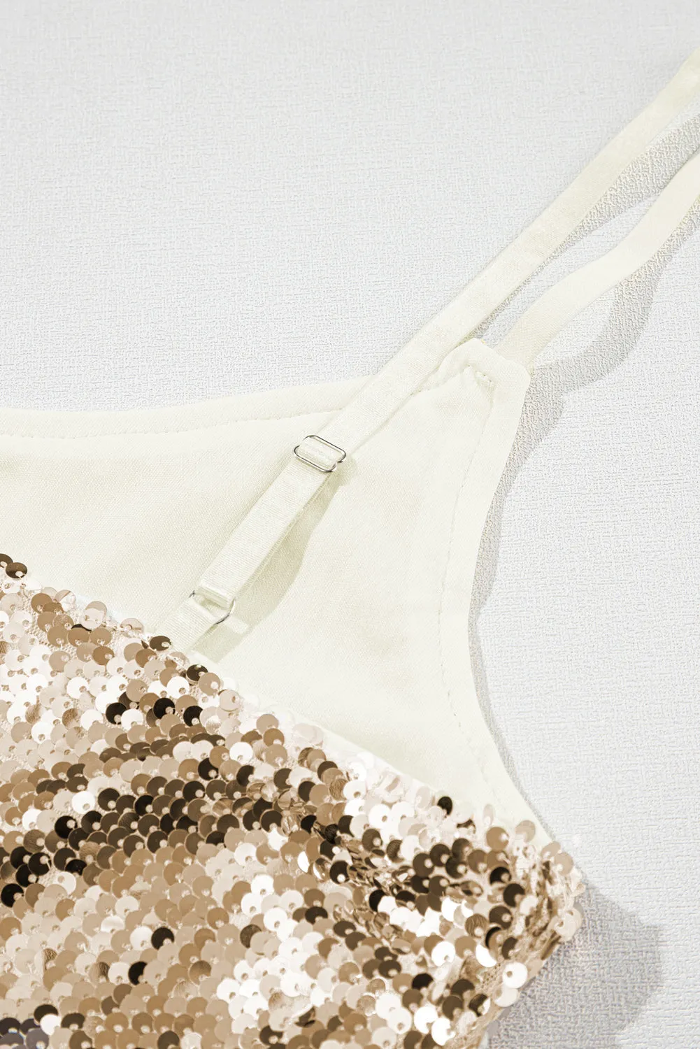 Beige Sequin Camisole