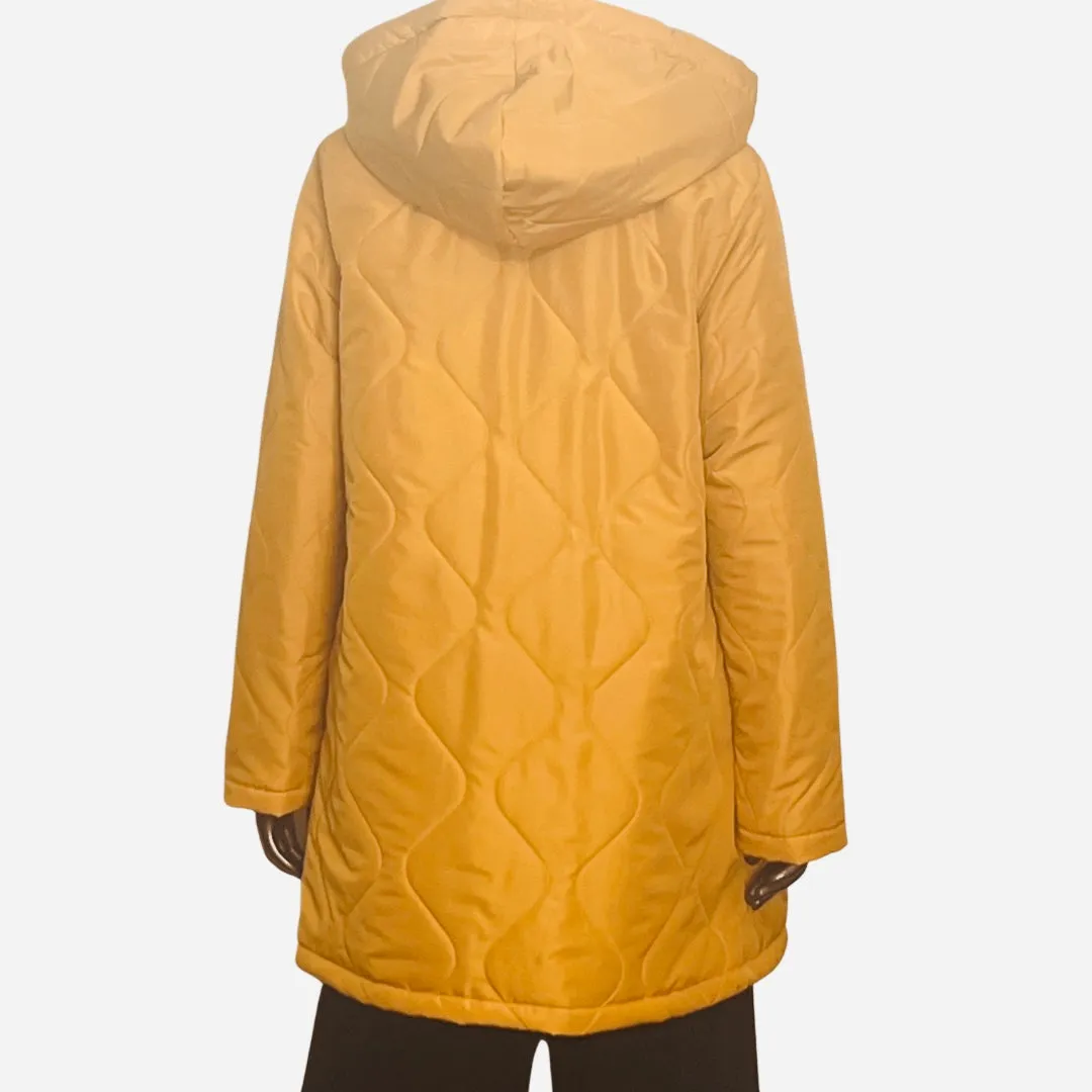 Bella Soft Quilted Mycra Pac Jacket - Gold