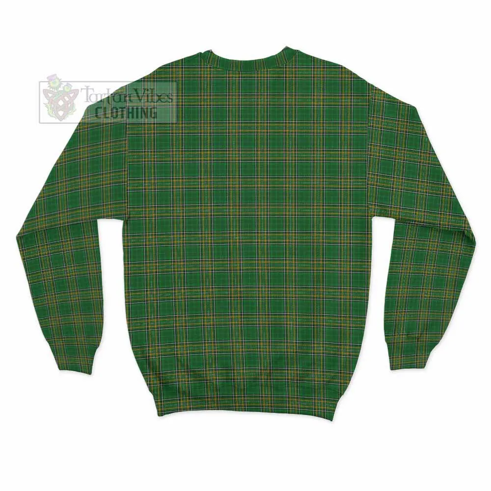 Bellew Irish Clan Tartan Sweatshirt with Coat of Arms