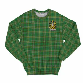 Bellew Irish Clan Tartan Sweatshirt with Coat of Arms