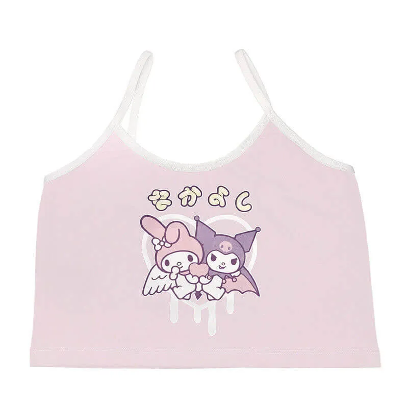 benpaolv Pastel Kuromi Aesthetic Crop Top