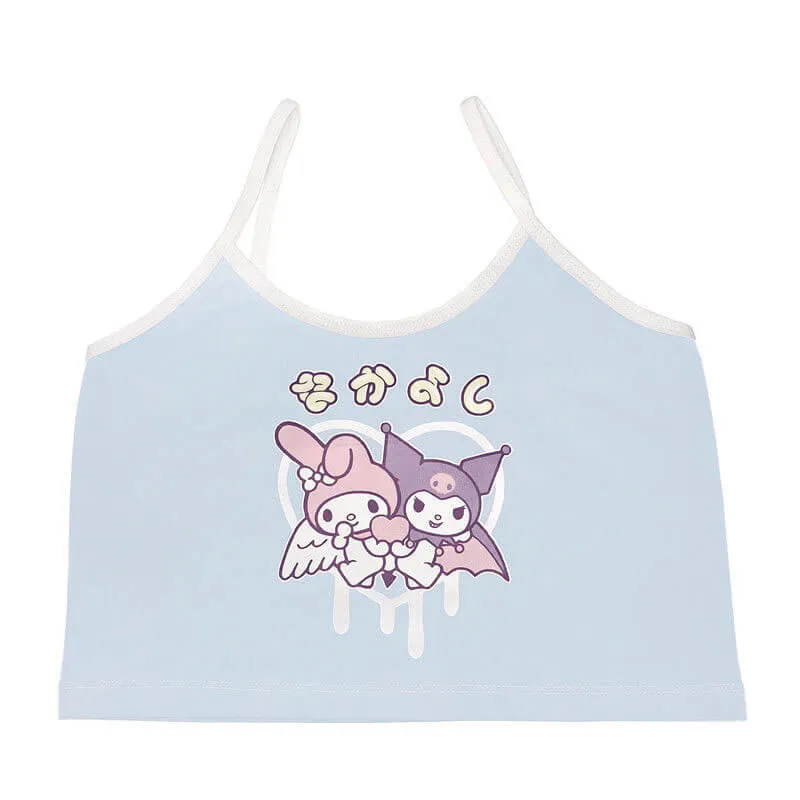 benpaolv Pastel Kuromi Aesthetic Crop Top