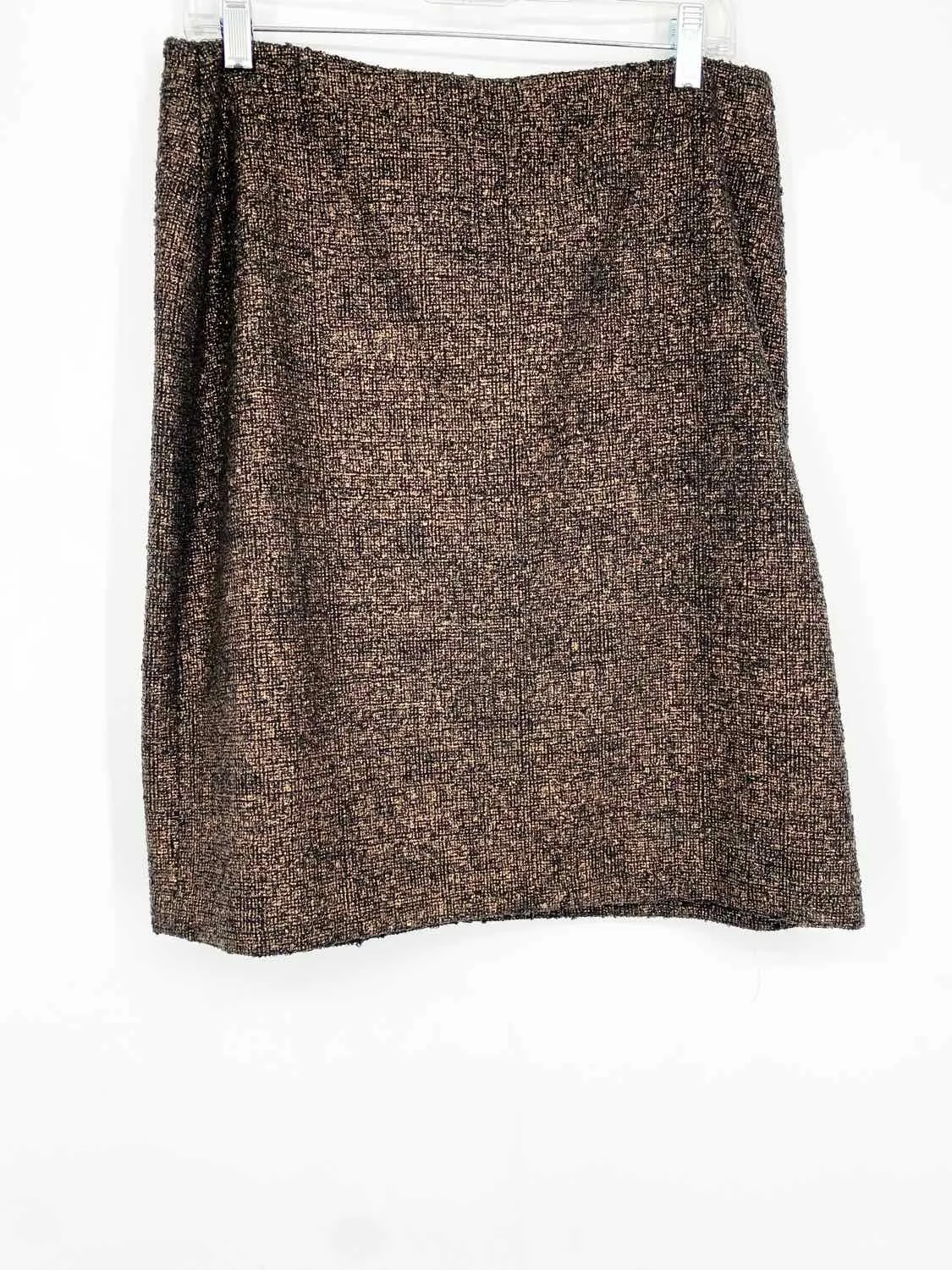 Beth Bowley Women's Black/Gold pencil Tweed Size 10 Skirt