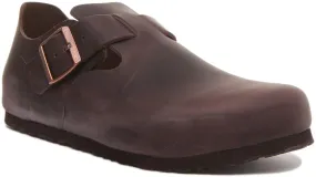 Birkenstock London Bs In Dark Brown For Men | Regular Fit