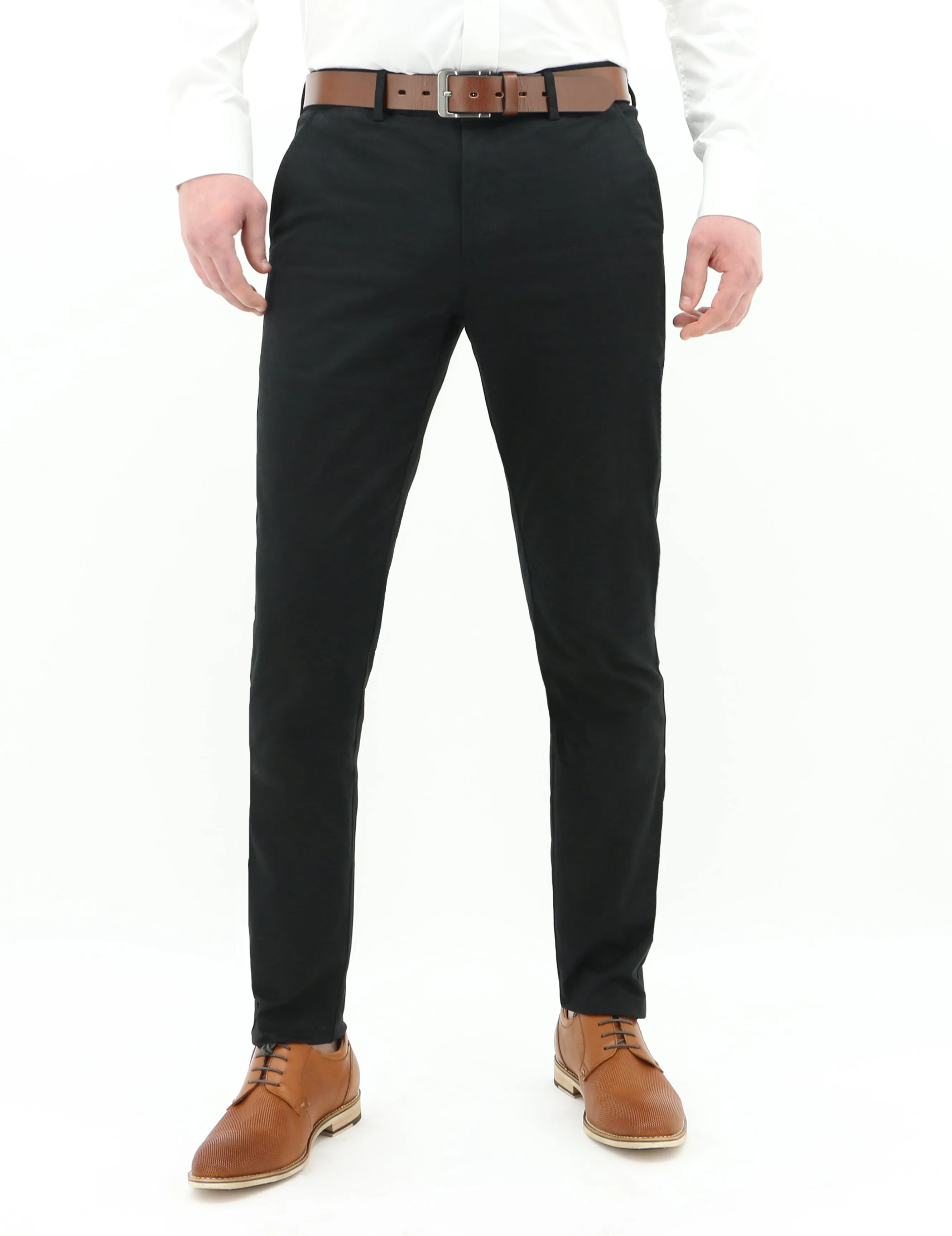 Black 490 Slim Chino