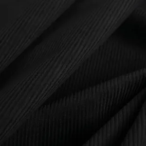 Black Corduroy Fabric 3879