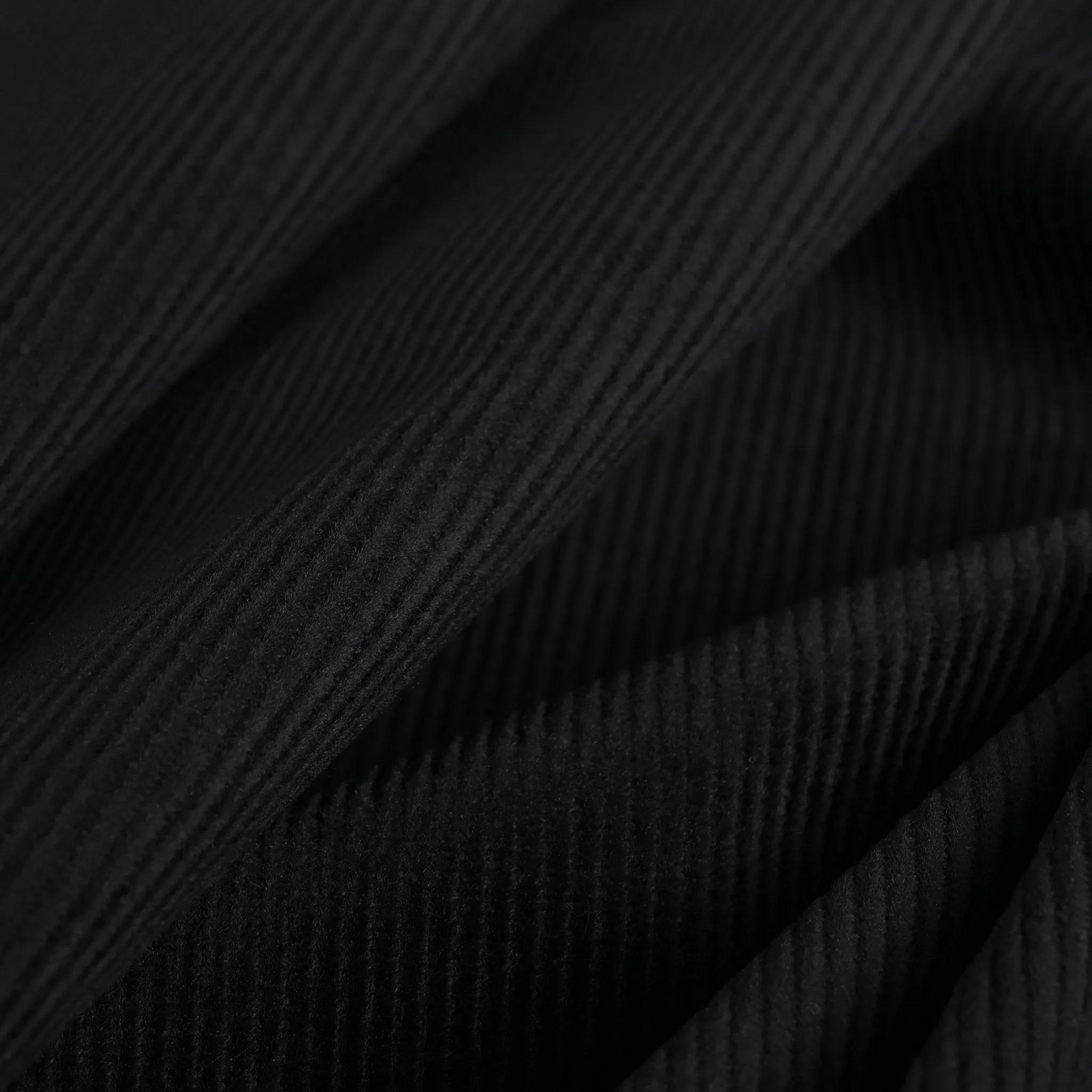 Black Corduroy Fabric 3879