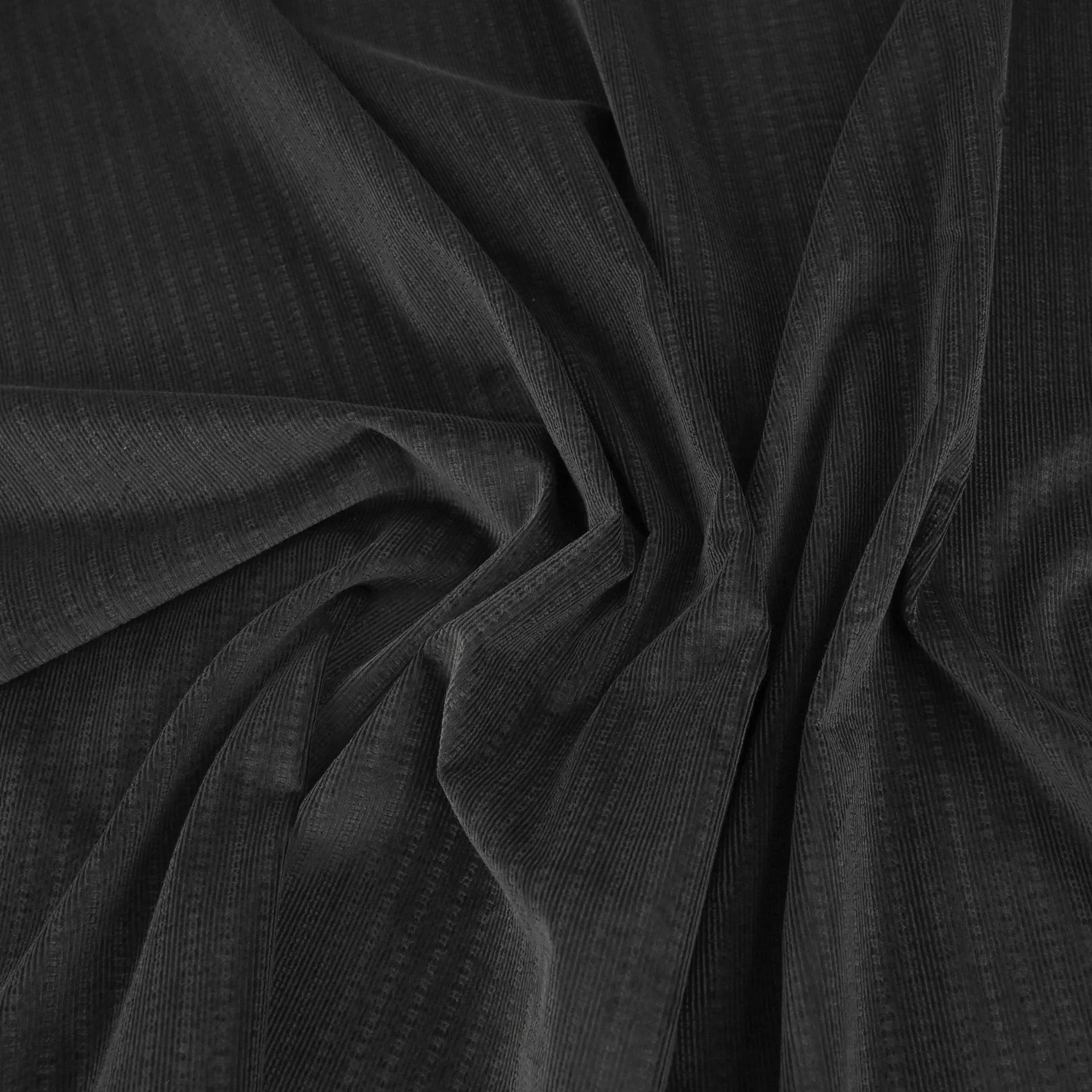 Black Corduroy Fabric 96320