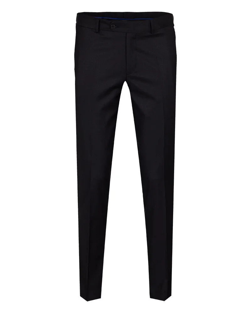 Black Plain Suit Trouser