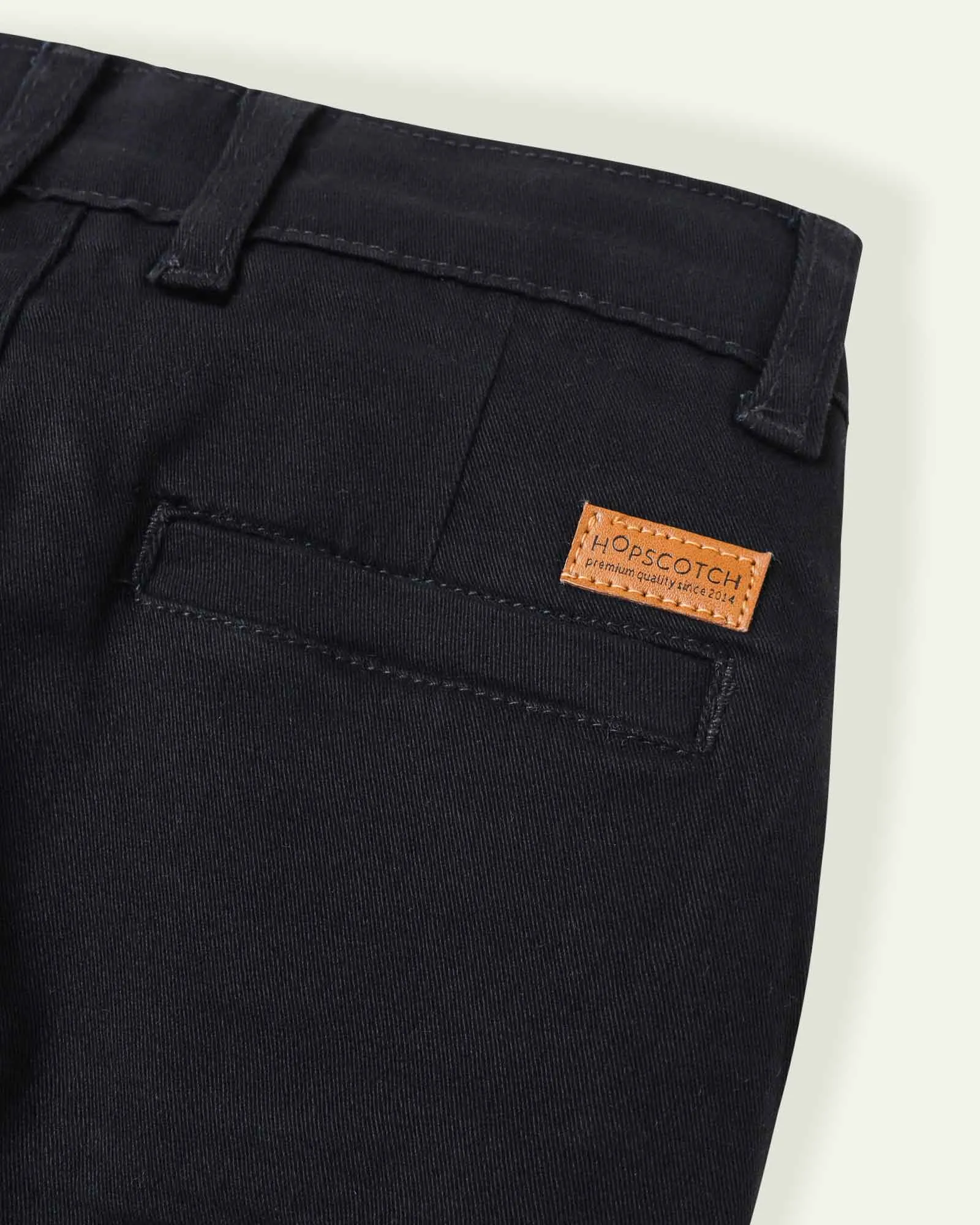 Black Straight Fit Chinos