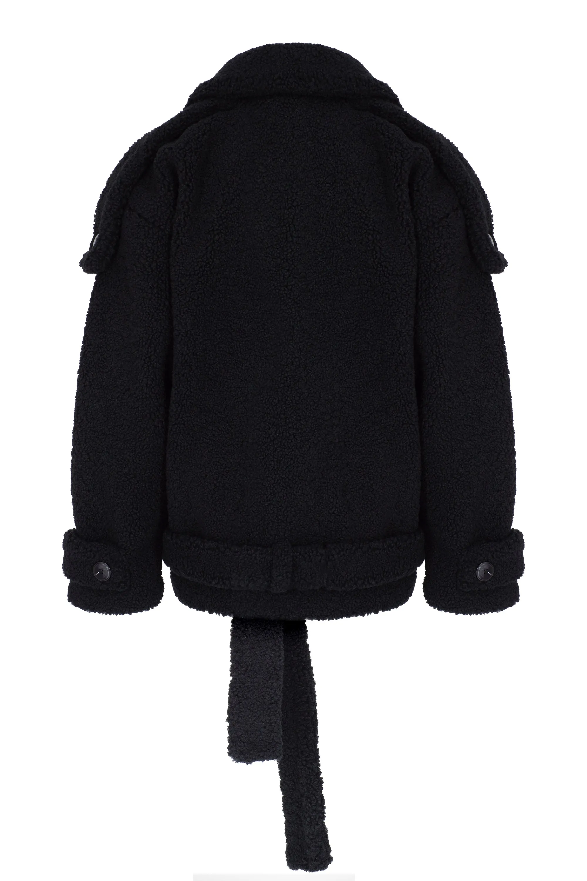 BLACK TEDDY COAT