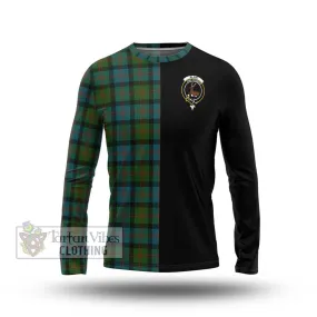 Blair Ancient Tartan Long Sleeve T-Shirt with Family Crest and Half Of Me Style