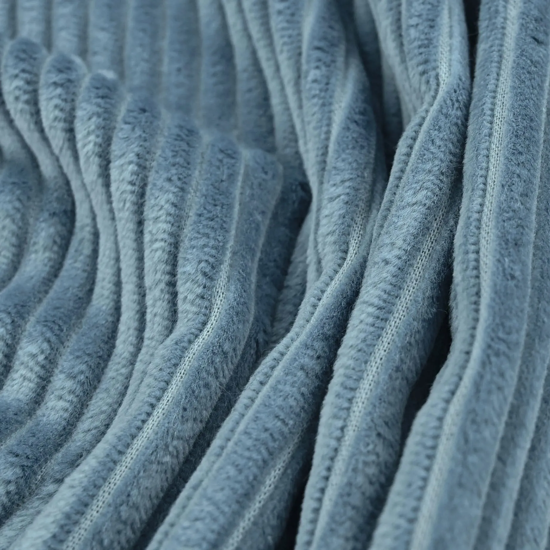 Blue Corduroy Fabric 4093