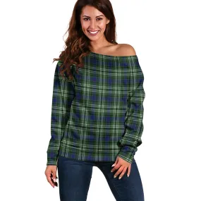 Blyth Tartan Off Shoulder Women Sweater