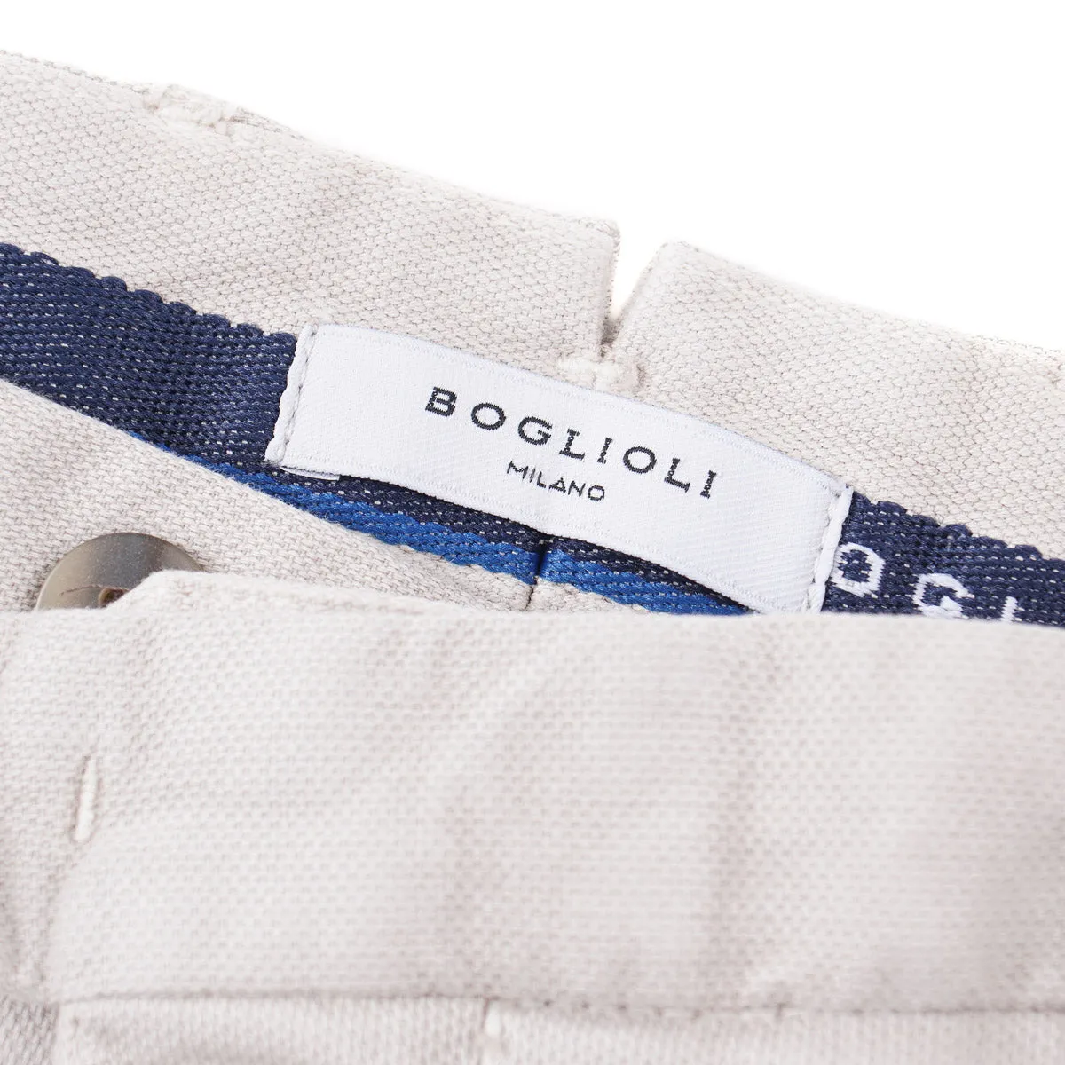 Boglioli Tailored-Fit Woven Cotton Pants