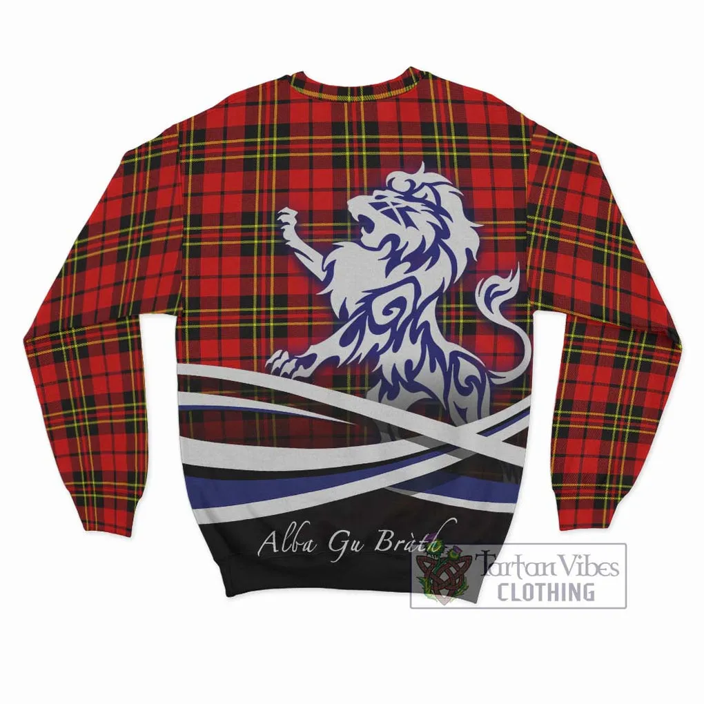 Brodie Modern Tartan Sweatshirt with Alba Gu Brath Regal Lion Emblem