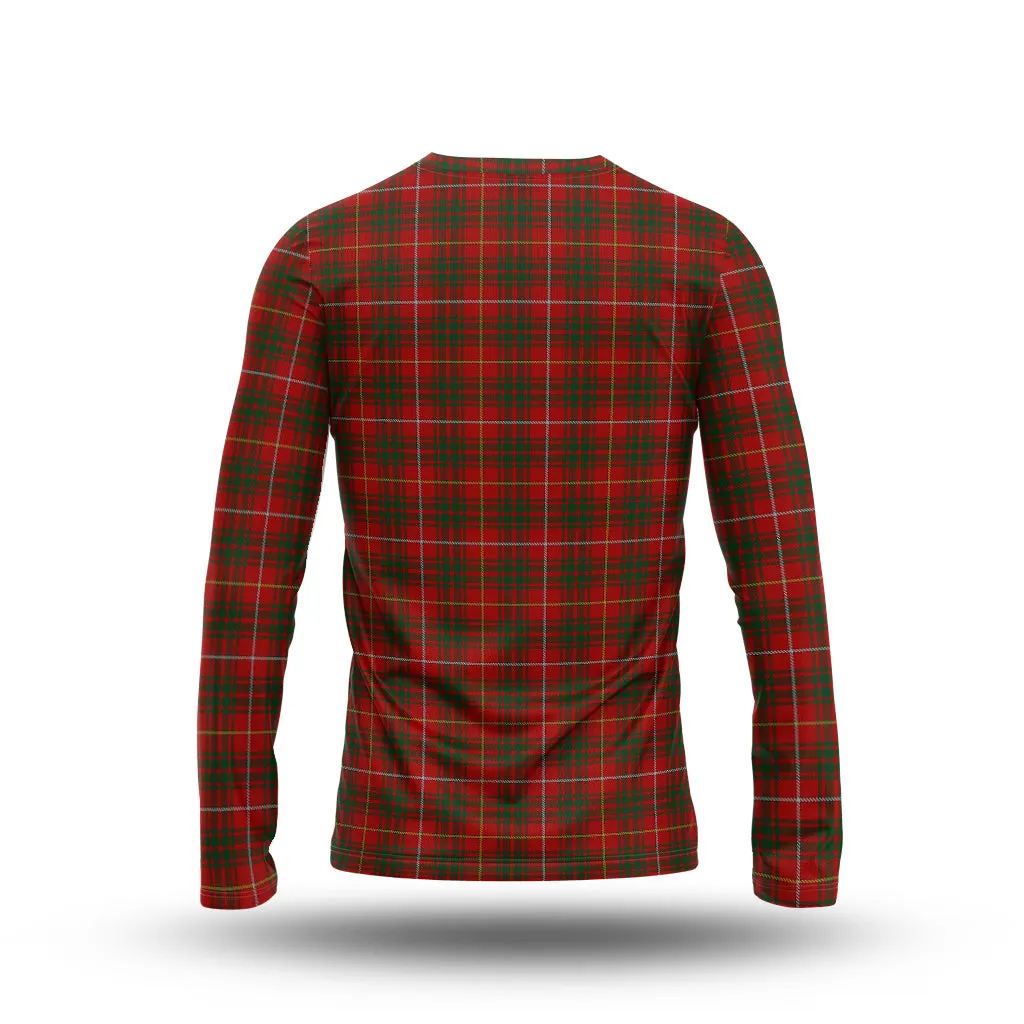 Bruce Tartan Long Sleeve T-Shirt with Family Crest