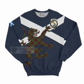 Buchan Tartan Lion Rampant Sweatshirt  Proudly Display Your Heritage with Alba Gu Brath and Clan Name