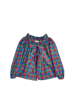 Buru   Pencil & Paper Co. Bettie Ann Blouse - Blue & Gold Plaid