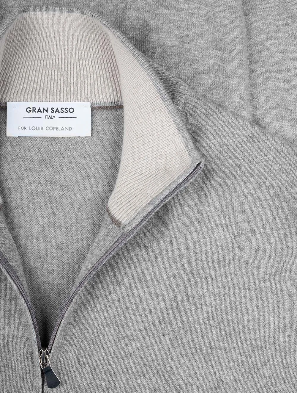 Cashmere Mock Neck Grey