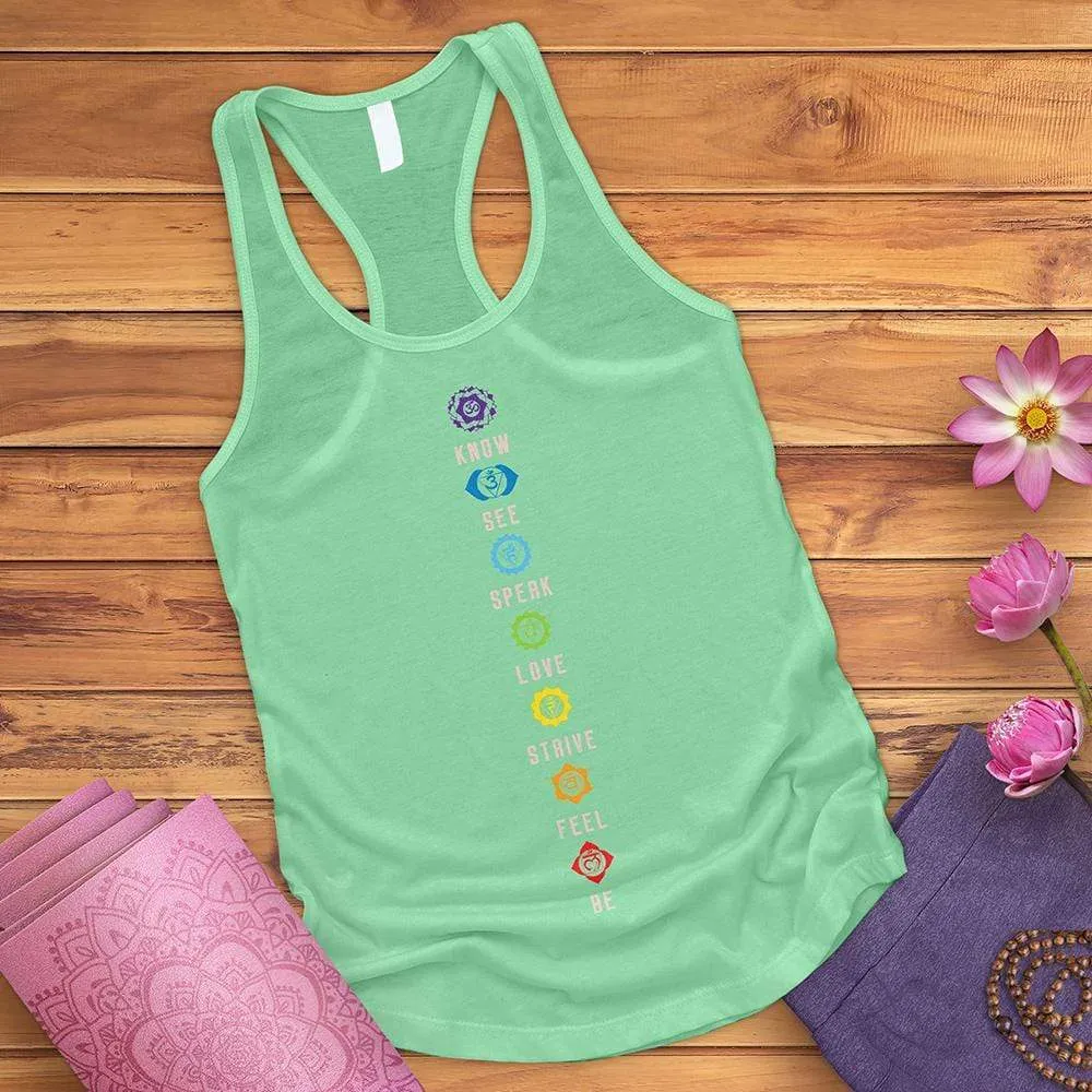 Chakra List Tantric Hinduism Tank Top