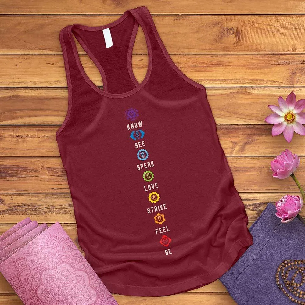 Chakra List Tantric Hinduism Tank Top