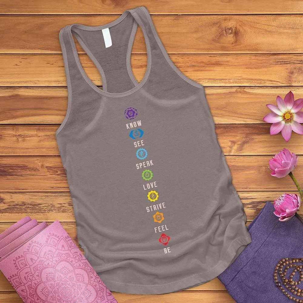 Chakra List Tantric Hinduism Tank Top