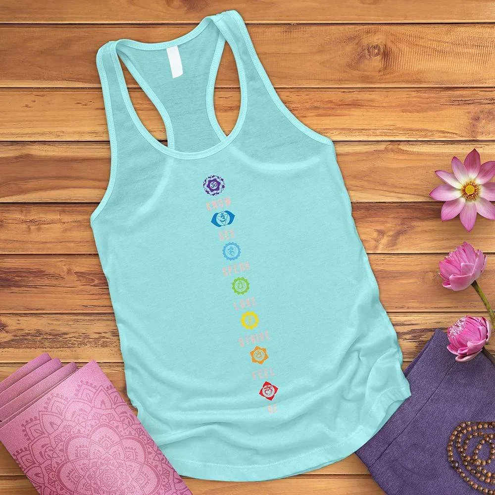 Chakra List Tantric Hinduism Tank Top