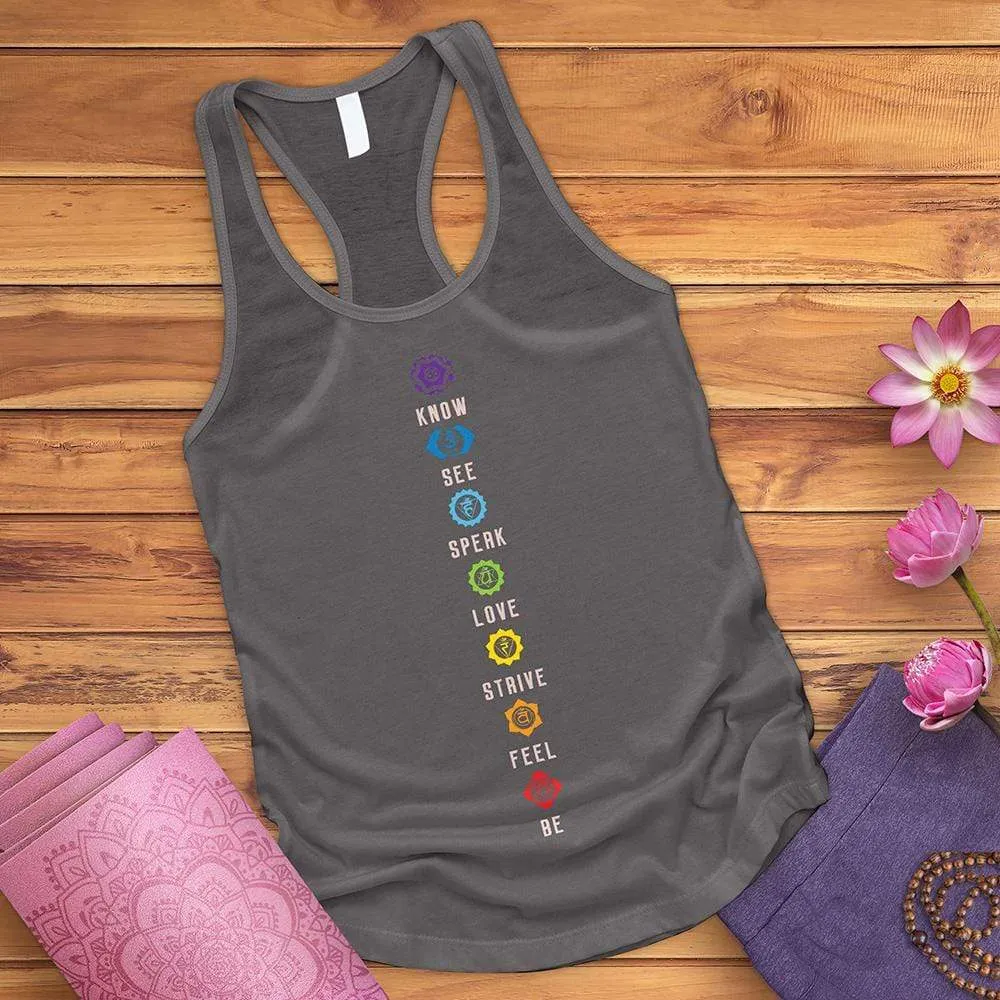 Chakra List Tantric Hinduism Tank Top