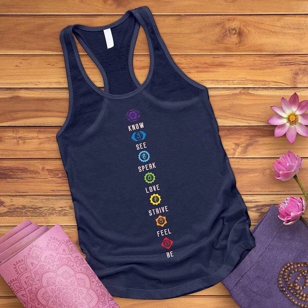 Chakra List Tantric Hinduism Tank Top