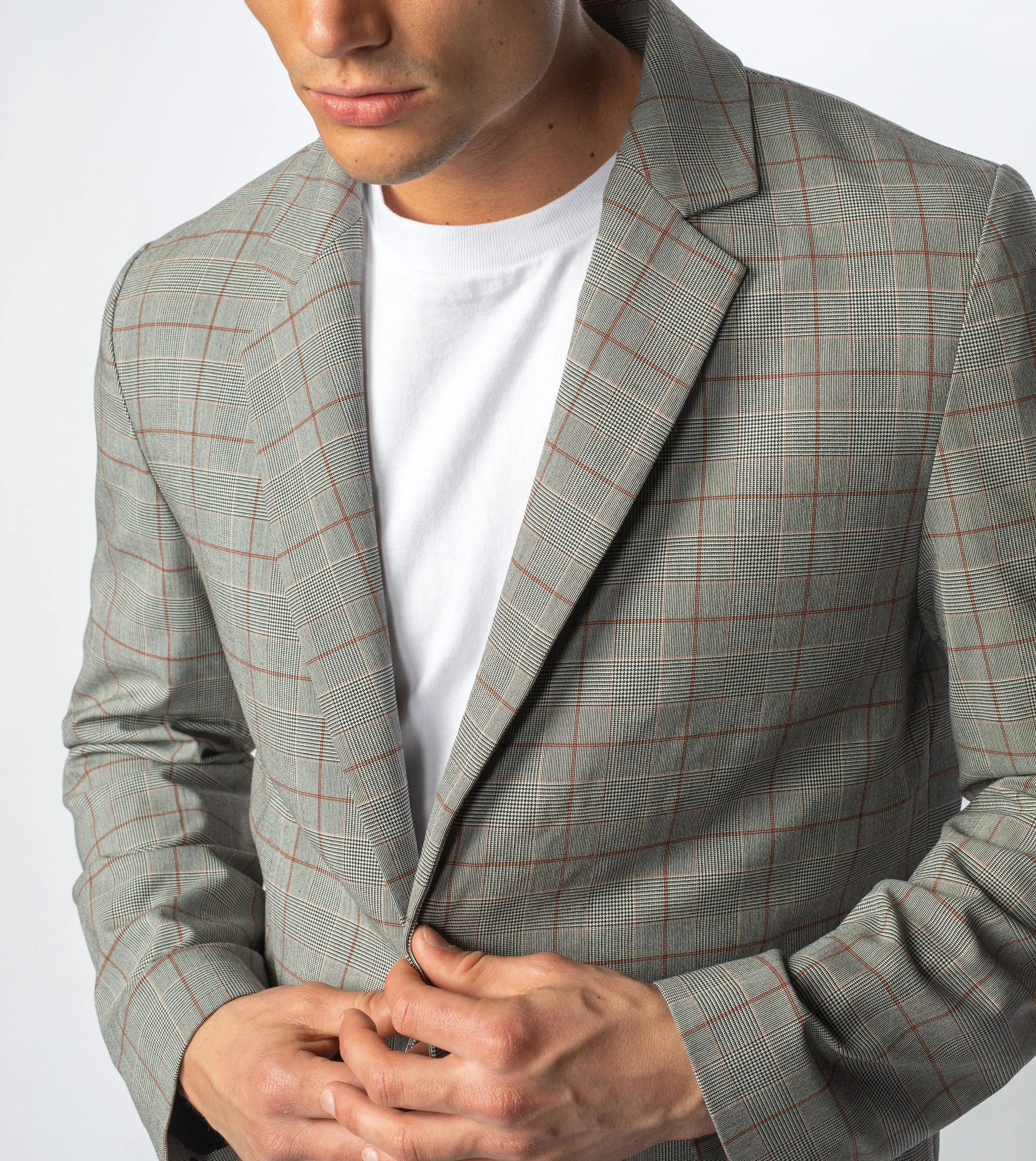 Check Os Blazer Grey Check