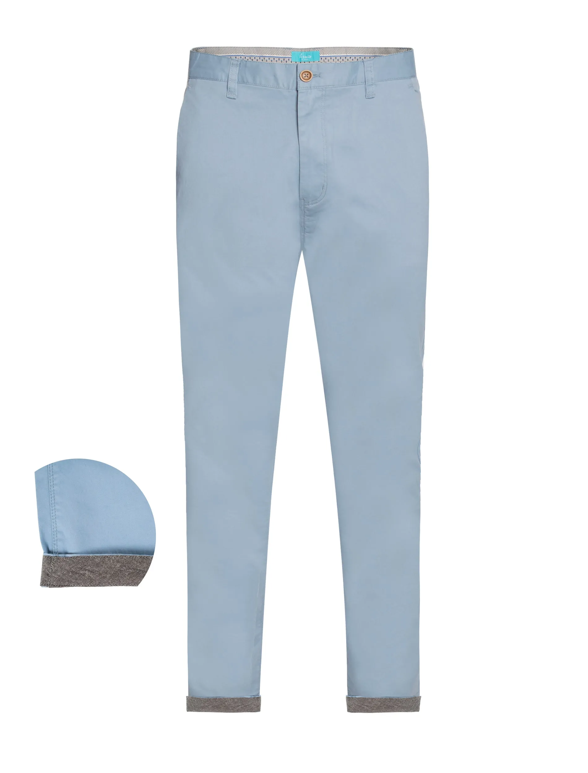 Chinos Cotton Stretch, in Sky