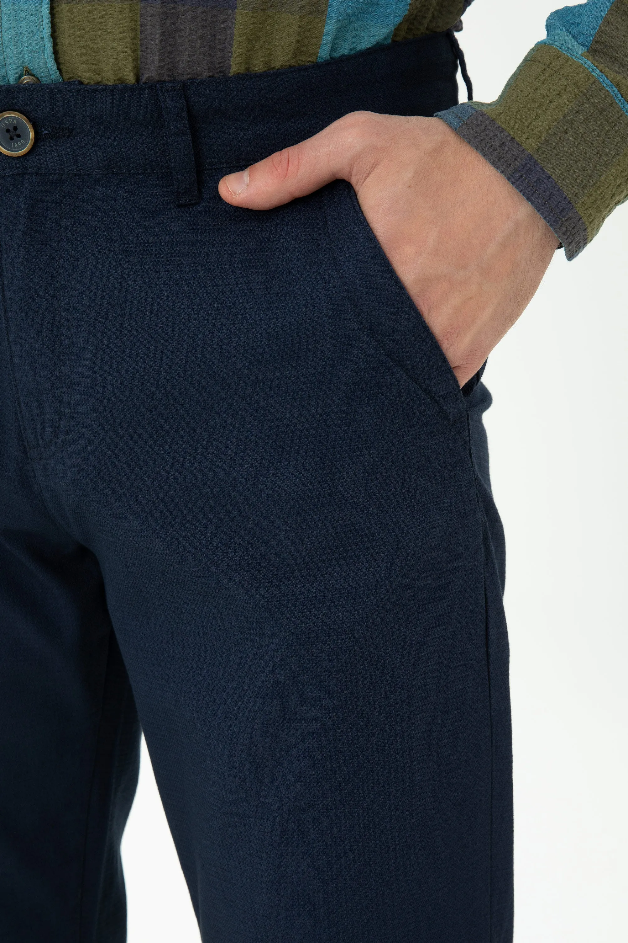 CHINOS KENZI-REG BLUE MARINE - 1675278VR033